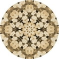 thumbnail image 1 of Ahgly Company Machine Washable Indoor Round Transitional Khaki Gold Area Rugs, 6' Round, 1 of 7