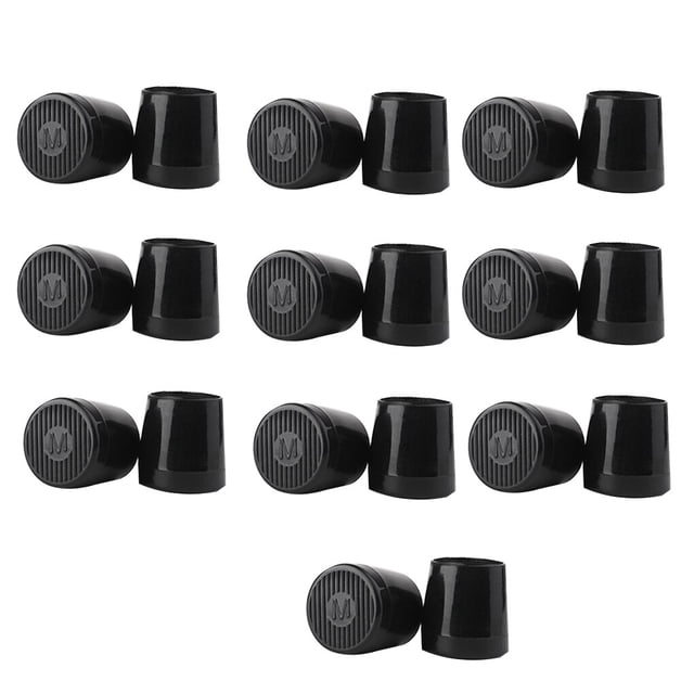 ziyahi 10 Pairs High heel Stopper Set Non-slip PVC Shoe Heel Protector Kit Shoe Accessories, Black, M