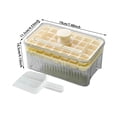 thumbnail image 3 of Ice Cube Tray with Lid and Bin for Freezer Storage, 56 Cavity Silicone Ice Cube Trays Easy Release, Ice Mold with Ice Scoop for Tea Coffee Drinks, 3 of 8