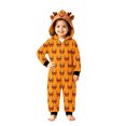 thumbnail image 2 of XUNKUSGA Christmas Pajamas for Family Classic Print Hooded Fleece Zip Up Jumpsuit Pjs Soft Skin Friendly Long Sleeve Family Matching Christmas Onesie Pajamas Holiday Loungewear,Size 3-6 M, 2 of 8