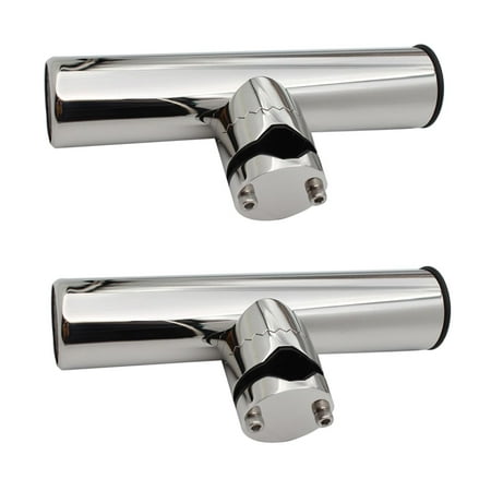 GARENDE 2x Fishing Rod Holder Easy Installation Rail Mounted Boat Fishing Rod Holder 19 to 25mm