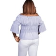 thumbnail image 3 of Zmena Inc Off the shoulder Daydream Top Lavender Small, 3 of 6