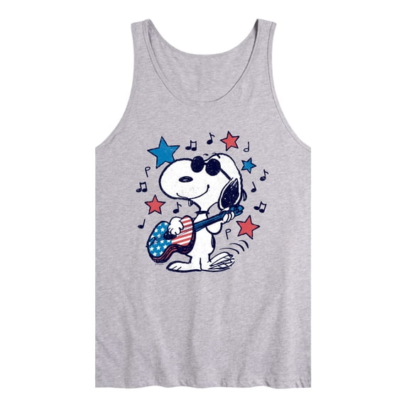Peanuts - Snoopy Americana Guitar Graphic Tank Top