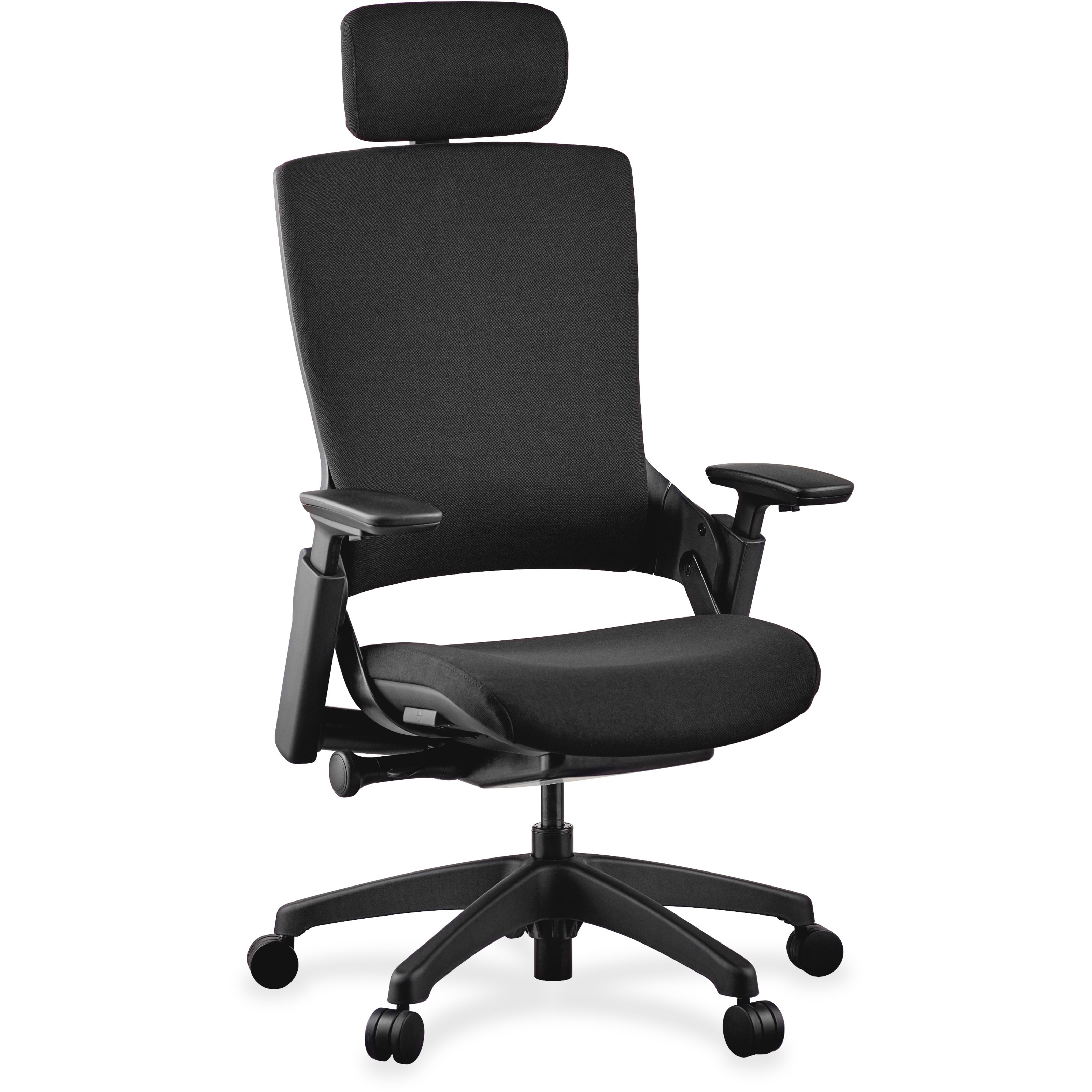 Lorell, Executive High-Back Chairs Headrest, 1 Each, Black - image 3 of 4