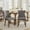 Gray, variant on Set of 2 Velvet Dining Chair with Curved Solid Wood Legs, Modern Upholstered Kitchen Chair with Copper Nail Decoration,  Side Chairs with Handles on Top and Sides, Beige