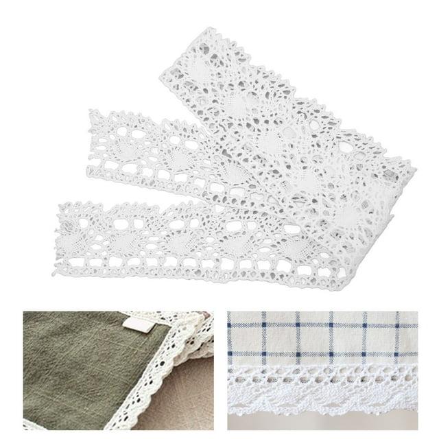 DIY Cotton Net, Elegant Style Lace Size Lace Trim Craft Lace Ribbon Lace Ribbon For Curtain Clothes Tablecloth Gift Decoration