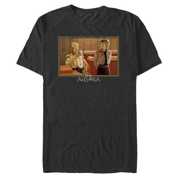 Star Wars Ahsoka Part 7 Hera Syndulla & C-3PO Always a Rebel - Short Sleeve Blended T-Shirt for Adults - Customized-Dark Heather