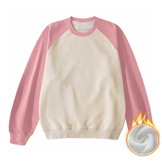 pstuiky camisa de manga larga para hombre, Camiseta de cuello redondo para hombre, de manga larga y color combinado, blusa de cuello redondo y manga larga Tops casuales para hombres s