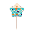 thumbnail image 1 of Fish Sky Wave Cloud Art Deco  Fashion Toothpick Flags Star Lable Cupcake Picks, 1 of 3