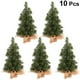 thumbnail image 5 of 10 miniárboles de Navidad artificiales de arpillera, 30 cm, decoración rústica de mesa para ventana, repisa y repisa., 5 of 7