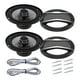 thumbnail image 2 of Altavoces para coche de 2 piezas, altavoces universales para puerta de vehículo, de rango completo, altavoces coaxiales SOLEDAD Altavoces coaxiales de alta fidelidad para coche, 2 of 6