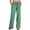 Green, variant on Xunlbb Pants for Women Lightweight Loose Straight Leg Pants Waisted Lifting Tummy Control Casual Womens Trousers Comfy Summer Vacation Beach Party Outfit S-XXL