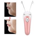 thumbnail image 1 of Depiladora facial eléctrica, depiladora depiladora de belleza para mujer, afeitadora de cabello de hilo facial de algodón para dispositivo de superficie de tracción facial corporal(rosado) Depiladora Higoodz Belleza saludable, 1 of 7