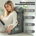 thumbnail image 3 of Almohada de Lectura para Cama, con Almohada Redonda, Bolsillo Lateral y Funda Lavable. almohada de lectura, Ideal para Descansar, Soporte Lumbar para Leer, Relajarse, Mirar Televisión, Jugar (Gris), 3 of 7