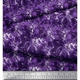 thumbnail image 3 of Soimoi Purple Japan Crepe Satin Fabric Batik Tie-Dye Print Fabric by the Yard 44 Inch Wide, 3 of 3