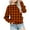 Orange, variant on Nskgu Girls Casual Long Sleeve Sweatshirt Crew Neck Cute Pullover Relaxed Fit Tops Girls Long Sleeve Shirts Plaid Printed Sweatshirt