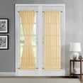 thumbnail image 3 of Warm Home Designs Pair of 52"x 72" Sheer Gold French Door Curtains with 2 Tie-Backs. KFR Gold 52x72, 3 of 5