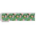 thumbnail image 2 of Ambesonne Luau Fabric by the Yard Upholstery, Exotic Pastel Plumeria Pattern, 1 Yard, Teal Green, 2 of 4