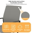 thumbnail image 5 of Modern Office Chair No Wheels, Ergonomic Study Chair with Handrail and Steel Legs, Comfy Home Office Desk Chairs with Ultra Thick Cushion, Black+ Gray, 5 of 9
