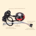 thumbnail image 4 of Tholdsy PC de escritorio Caja de la computadora Fuente de alimentación encendido / apagado Restablecer interruptor de botón grande con cable de Type1 NO1, 4 of 6
