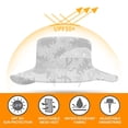 thumbnail image 3 of Gorro de pescador con sombrilla de poliéster para hombre y mujer, gorro de 60cm de circunferencia, resistente al desgaste, impermeable, color camuflaje, 3 of 6