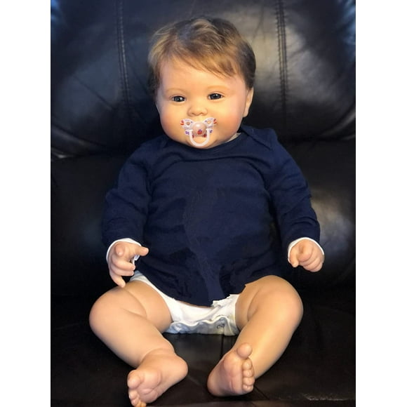 Muñeca Reborn KOKOMANDY para niño pequeño de 60 cm con aspecto realista