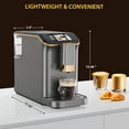 thumbnail image 3 of Zzistar Fully Automatic Coffee Machine ,Espresso Coffee Machine with Automatic Milk Frothing ,Tft Screen , 120V/60Hz/1350W,Gold, 3 of 7