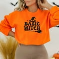 thumbnail image 2 of Halloween Sweatshirt for Women Basic Witch, Funny Halloween Sweater, 2 of 9