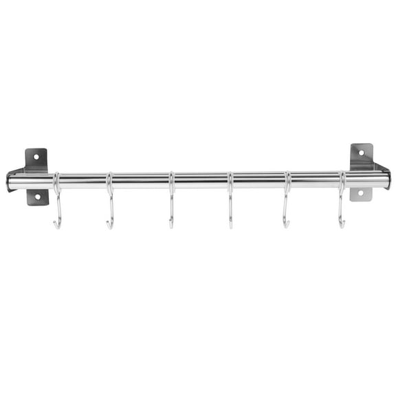 Howish pot hanger Stainless Steel Kitchen Hook Rack - Wall Mount Pot Lid Holder(15.75"X2.76"X1.77")