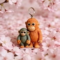 thumbnail image 4 of WKSCLPAI Punch Monkey Keychain, Cute 3D Printed Punch Orangutan Ornaments, Trending Cuddle Companion Key Chain for keys, Bags, Backpacks, Gift for Punch Lovers, 4 of 8