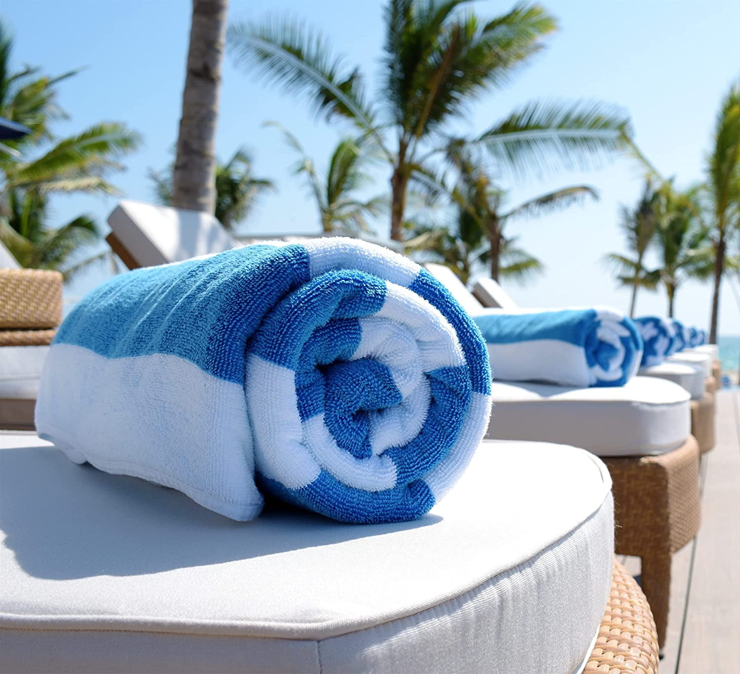 Extra Large Bath Towel Beach Towel Luxury Blue Fast Drying