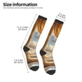 thumbnail image 2 of Fotbe Golden Drapes Pillars Clouds Calcetas Divertidas Estampadas para Hombre y Mujer, Calcetas de Algodón hasta la Rodilla para Caminar, Correr, Enfermería y Embarazo, 2 of 6