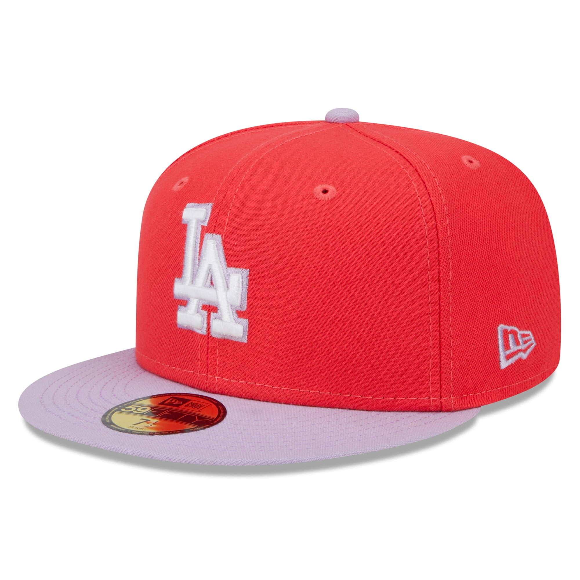 Men's New Era Red/Lavender Los Angeles Dodgers Spring Color TwoTone
