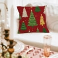 thumbnail image 5 of Tyidzon Red Christmas Pillow Covers 18x18 Farmhouse Christmas Decorations Snowflakes Christmas Tree Merry Christmas Pillow Cases Case for Winter Holiday Couch Home Decor, 5 of 6