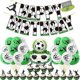thumbnail image 1 of Football Themed 32pcs Latex Balloon Pull Flag Cake Card Set Soccer Party Decoration Supplies, 1 of 5