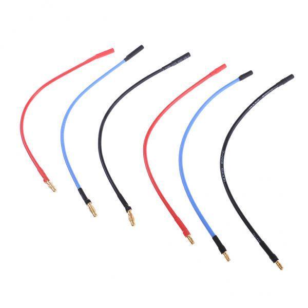 2x Ambre Sin Cepillo Del Cable de Extensión Del ESC D de 4.0mm / de 3.5mm Yotijar Cable de extensión RC ESC