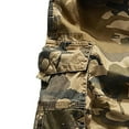 thumbnail image 4 of Mens Vintage Cargo Shorts Multi Pockets Cotton Relaxed Fit Short Outdoor Loose Fit Military Camo Cargo Shorts, 4 of 4