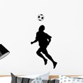 thumbnail image 1 of Soccer Silhouettes Wall Decal by Wallmonkeys Peel and Stick Graphic (24 in H x 12 in W) WM289166, 1 of 4