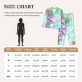 thumbnail image 6 of Junzan Dragonfly Floral Print Womens Pajama Sets,Long Sleeve Button Down For Women Pjs 2 Piece, 6 of 9