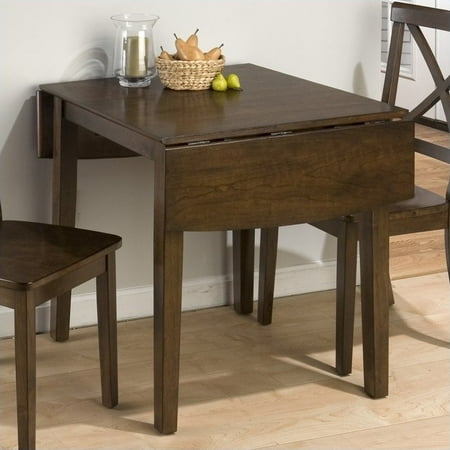 72 Cherry Dining Table - Jofran Double Drop Leaf Dining Table in Taylor Brown Cherry