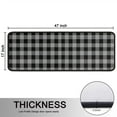 thumbnail image 5 of Kitchen Rugs Sets Of 2,Gray Black Checkerboard Checkered Pattern Anti Fatigue Kitchen Mat Rugs Non Slip Washable,Decorative Kitchen Floor Mats for Kitchen,Sink,Laundry,17"x47"+17"x47", 5 of 5