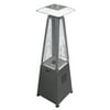 AZ Patio Heaters Glass Tube Table Top Patio Heater in Stainless Steel
