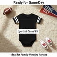 thumbnail image 3 of COUVER Infant Football Fine Jersey Bodysuit Vintage Red/White Size 18M, 3 of 6