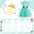 thumbnail image 2 of Marendyee Girls Cute Kitties Tulle Dress with Flutter Sleeves Cat Dress Movie Character up Outfits for Christmas, 2 of 16