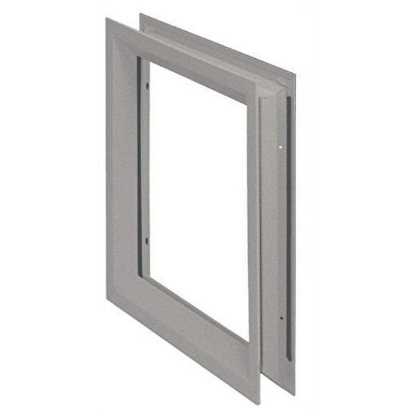 National Guard L-FRA100 12" x 12" NGP Low Profile Vision Lite Kit for Door Opening Cutout, 12" x 12"