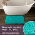 thumbnail image 4 of Lavish Home 2-Piece Memory Foam Bath Mat Set with Non-Slip Base (Seafoam), 4 of 6