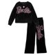 thumbnail image 1 of Conjunto de ropa para niñas pequeñas, sudadera con capucha y pantalones de terciopelo para Barbie, c, 1 of 5