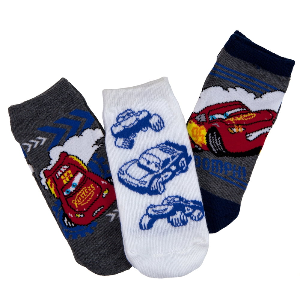 Cars Boomph Boys' Ankle Socks 3Pack