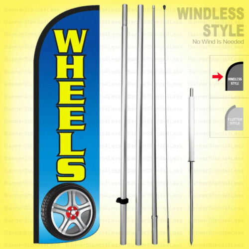 Nails Spa Windless Standard Size Polyester Swooper Flag Sign Banner 
