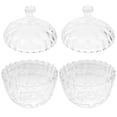 thumbnail image 4 of 2 Pcs Bocal à Bonbons en Verre Bocal de Rangement en Verre Transparent Boîte de Rangement avec Couvercle (Transparent), 4 of 9